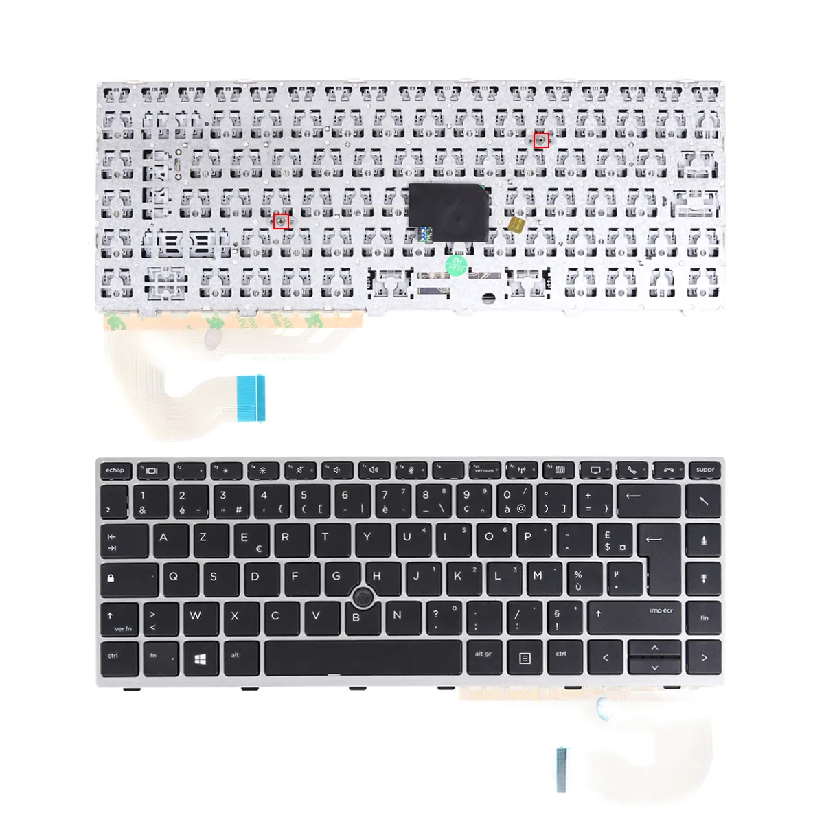 Picture of HP EliteBook 840 G5 846 G5 840 G6 SILVER FRAME BLACK （Backlit ，With Point Stick,Win8）OEM